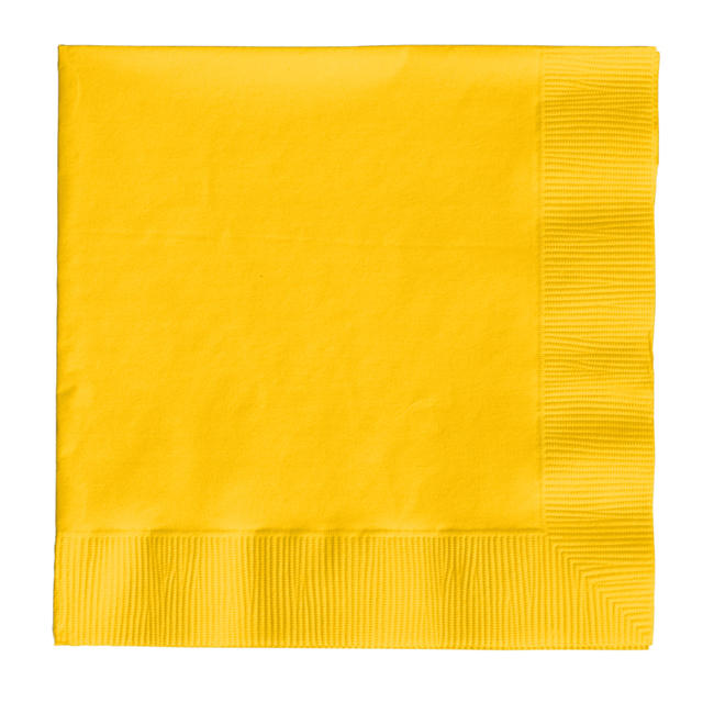 Napkin 2-Ply School Bus Yellow 200 ct