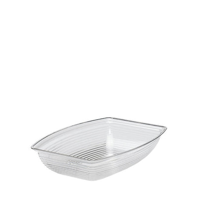 Camwear Bowl Ribbed Rectangular Clear 9" x 12" each