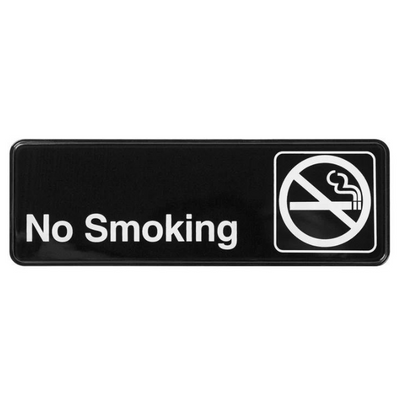 "No Smoking" Sign - Black each