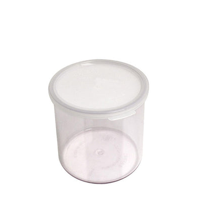 Crock with Lid Clear 1.2 qt each