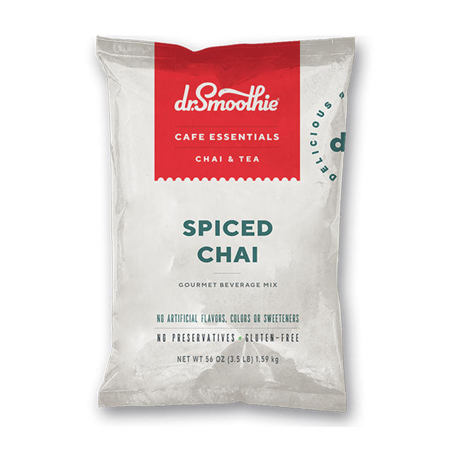 Dr. Smoothie Cafe Essentials Gourmet Beverage Mix Spiced Chai 3.5 lb