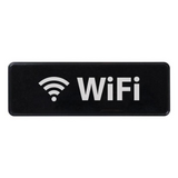 "WiFi" Sign 9"x3" - Black each