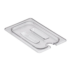 Camwear Food Pan Cover Fourth Size Notched with Handle Clear each