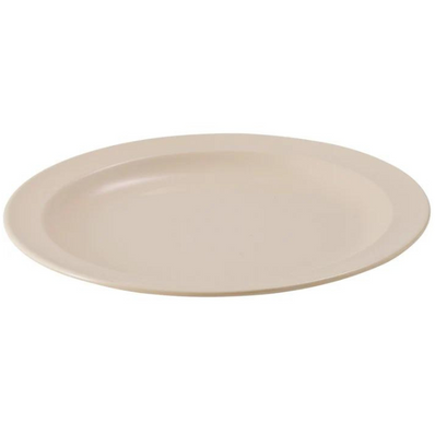 Melamine Plate 10" Tan pk 1 dz