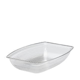 Camwear Bowl Ribbed Rectangular Clear 14" x 19" each