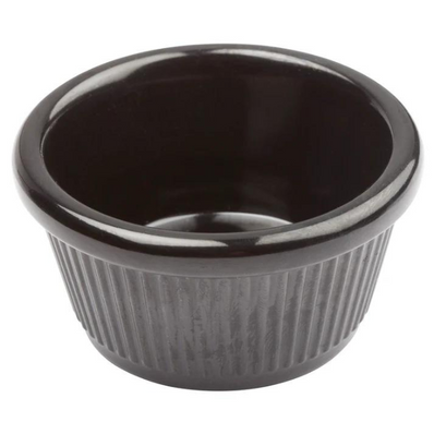 Ramekin 2oz Mel Blk pk 1 dz