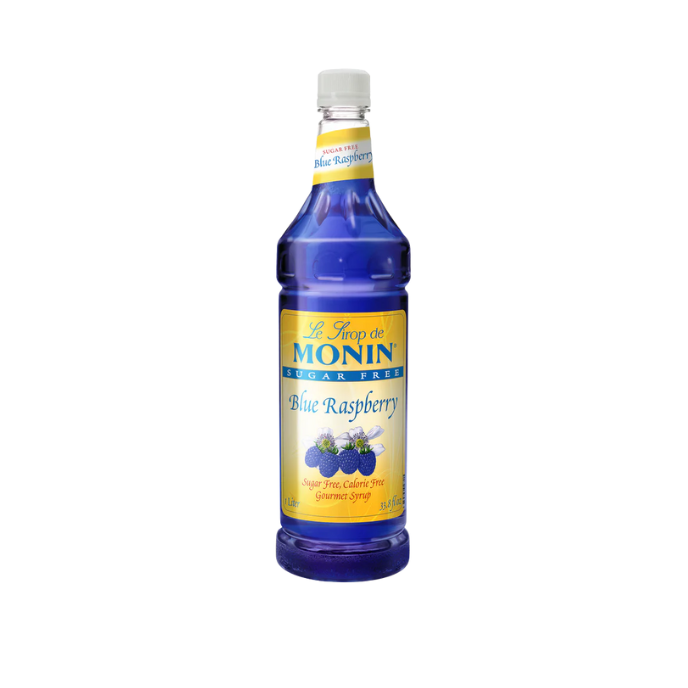 Monin Blue Raspberry Sugar Free Syrup PET 1 ltr