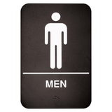 "Men" Sign Braille - Black each