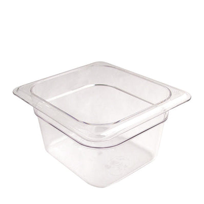 Camwear Food Pan Sixth Size Clear 4" each