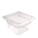 Camwear Food Pan Sixth Size Clear 4" each