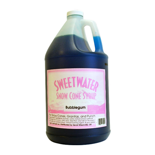Sweetwater Snow Cone Bubblegum Syrup 1 gal