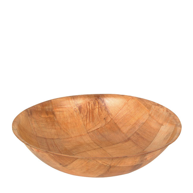 Woven Wood Bowl 8" 1 dz