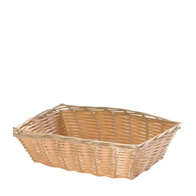 Handwoven Basket Rectangular Natural 9" 1 dz