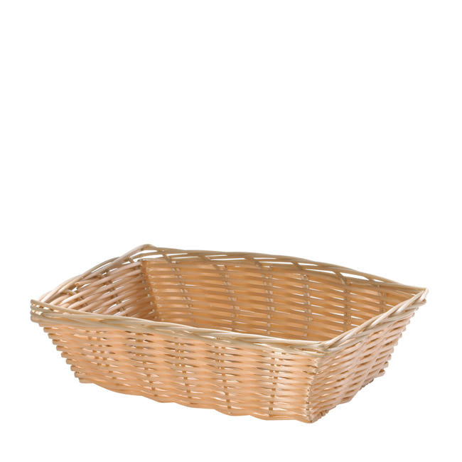 Handwoven Basket Rectangular Natural 9" 1 dz