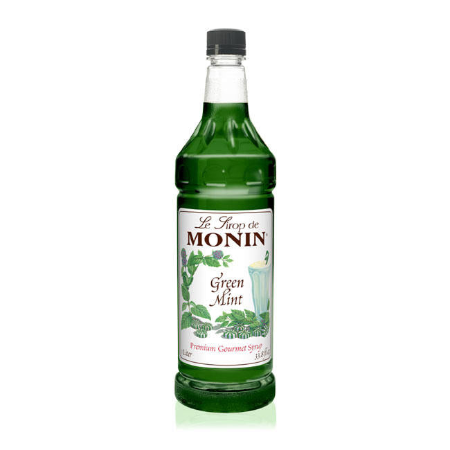 Monin Green Mint Syrup PET 1 ltr