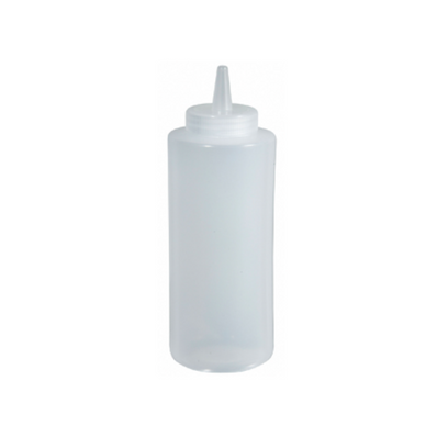 Squeeze Bottle 8oz Clear pk 6 ct