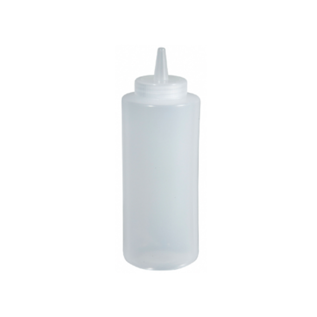Squeeze Bottle 8oz Clear pk 6 ct