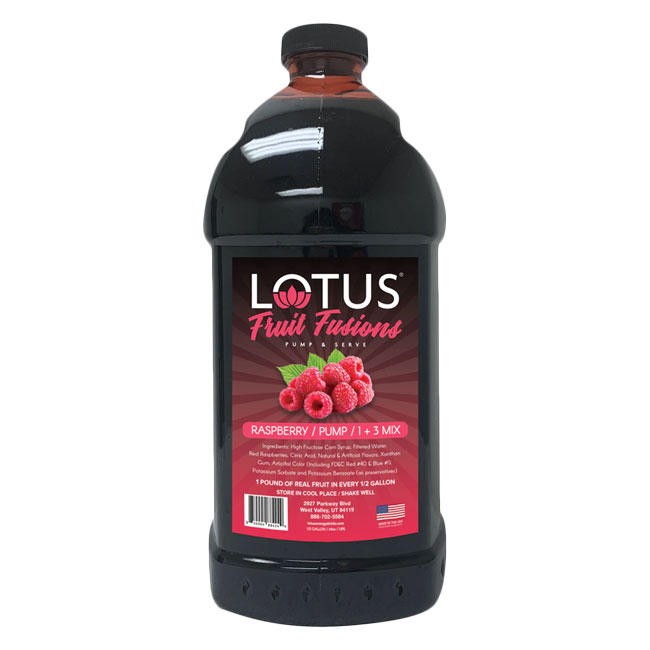 Lotus Fruit Fusions Raspberry Concentrate 64 oz