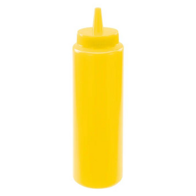 Squeeze Bottle 8oz Ylw pk 6 ct