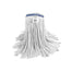 Globe Commercial Syn-Pro® Synthetic Narrow Band Wet White Cut End Mop - 16 Oz color:White 12/Pack