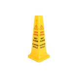 Safety Cone English-French - Small/26"H color:Yellow