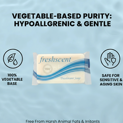 FreshScent 3 oz. Deodorant Soap (vegetable based) 72's units/cs