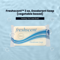 FreshScent 3 oz. Deodorant Soap (vegetable based) 72's units/cs