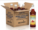 Monin Strawberry Sugar Free Syrup PET 1 ltr