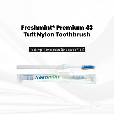 FreshMint Premium 43 Tuft Nylon Toothbrush 1440's units/cs
