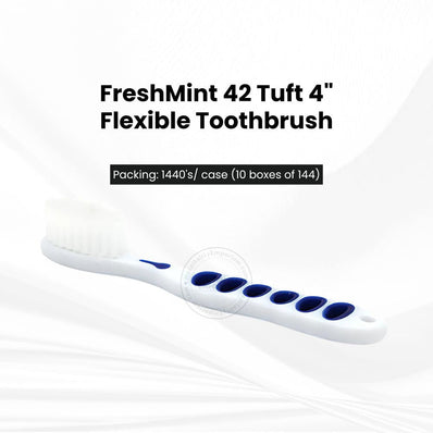FreshMint Freshmint 42 Tuft 4" Flexible Toothbrush 1440's units/cs