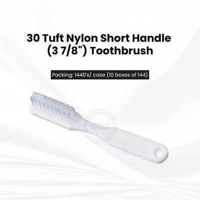 FreshMint 30 Tuft Nylon Short Handle (3 7/8") Toothbrush 1440's units/cs
