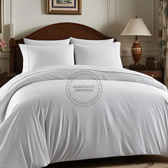 TC-200 DUVET COVER Percale Fabric White KING size Hospitality Beds Packing 12's/ case Thomaston Mills