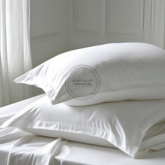 TC-200 PILLOW SHAMS Percale Fabric White (cut size for Std/King/Queen/King) Hospitality Beds Packing 24's/ case Thomaston Mills