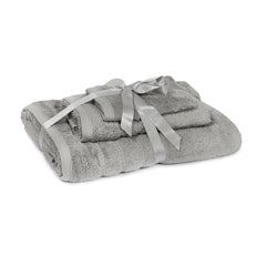 100% Turkish Cotton Combed Ring Spun 600 GSM Bath Towel Set #9.33 Lbs Color PEWTER Pack of 3 items/ Set