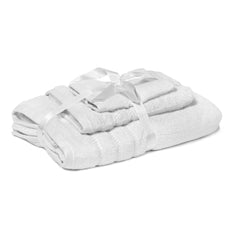 100% Turkish Cotton Combed Ring Spun 600 GSM Towel Set #9.33 Lbs Color WHITE Pack 3 items/ Set