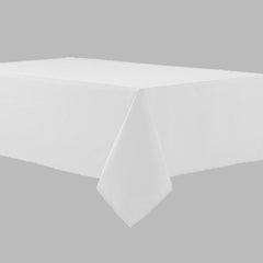 Table Cloth 120"x120" Fabric 7.1-oz. Spun Polyester Import Item "Harmony" color WHITE 12/ Pack
