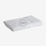 WHITE Economy Hand Towel Cam Border Cotton-Poly Blend 16x27" #3.0 lbs/ dz