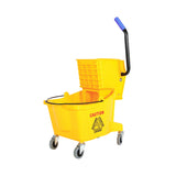 Sidepress Buckets And Wringers - 26 Qt / 26 Qt color:Yellow
