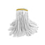 Globe Commercial Syn-Pro® Synthetic Narrow Band Wet White Cut End Mop - 24 Oz color:White 12/Pack