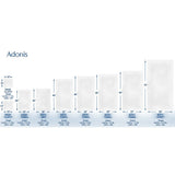 ADONIS Luxury Hand Towel 16" x 28" #3.50Lbs/dz Standard Full Terry 6/Pack Color IVORY