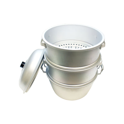 Steamer Set Aluminum 15" each