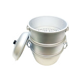 Steamer Set Aluminum 15" each