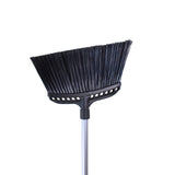 Jumbo 16 Inch Commercial Angle Broom - 16"L Head color:Black/Silver Handle