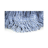Wax-Pro® Candystripe Finish Mop - Medium color:Blue/White