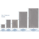 Zen Organic Face Towel 13" x 13" , 1.40Lbs/dz, 100% Certified Organic Cotton, 12 per Pack GRANITE