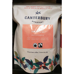Café de origen único de Canterbury Roastery, café orgánico de comercio justo de México, tostado medio, 1 kg, 2 unidades por caja