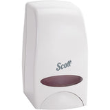 KIMBERLY-CLARK Scott Essential Skin Care Dispenser, Push, 1000 ml Capacity, Cartridge Refill Format Color White 2/Pack