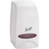 KIMBERLY-CLARK Scott Essential Skin Care Dispenser, Push, 1000 ml Capacity, Cartridge Refill Format Color White 1/Pack