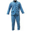 Patient's Pajama Fabric Poly Fleece Bottom (Pant) Fold Collar Buttons & Elastic Bottom color BLUE 2's/ Pack