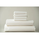 T-250 Premium Percale Cotton-Poly FITTED sheet TWIN 39"x80"x12" Thomaston Mills USA White 3/Pack